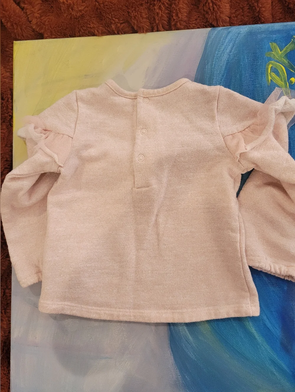 Miniclasix Pink Ruffled Sweater
